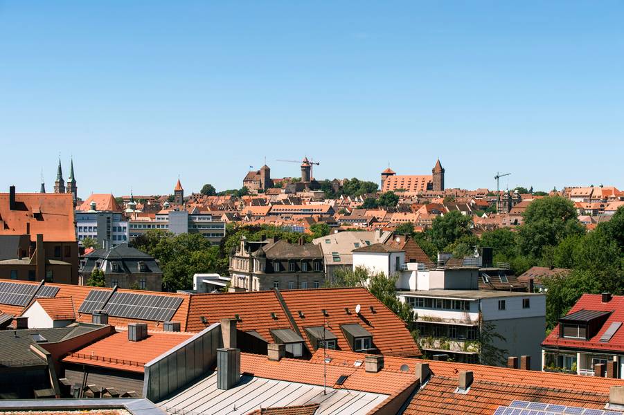 Ausblick über Nürnberg
